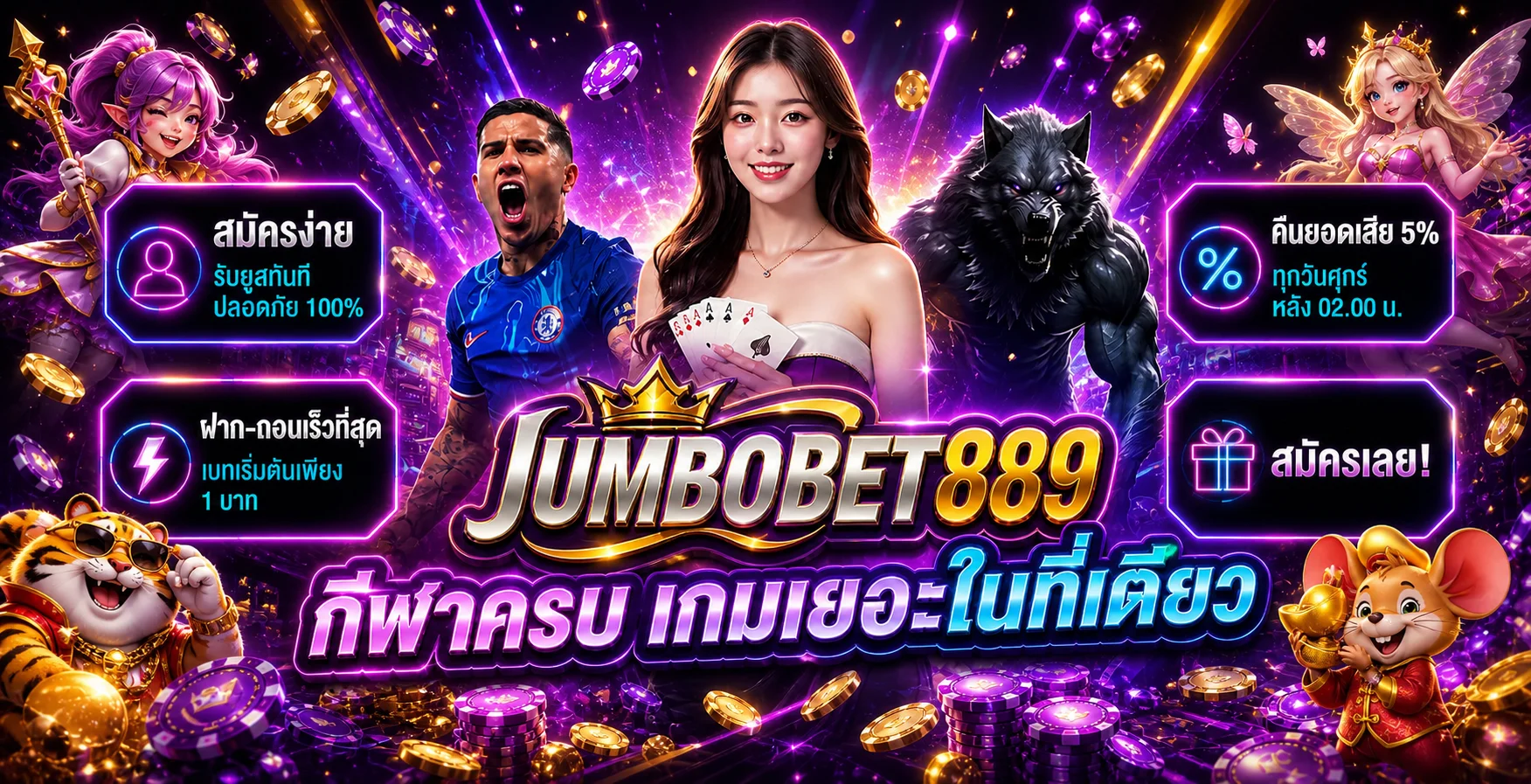 ระบบสมาชิกและทางเข้า JUMBOBET889